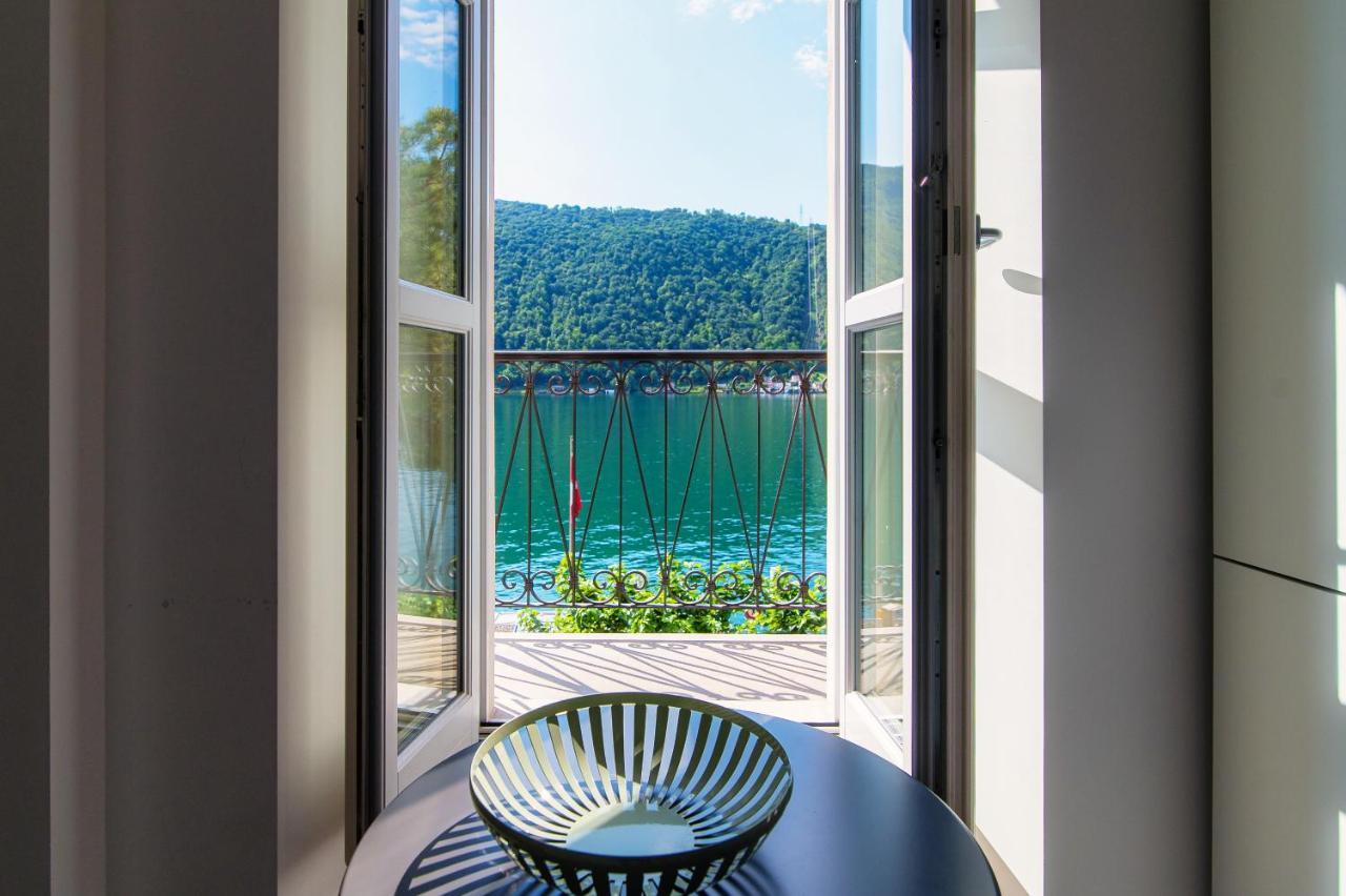 Il Balcone Sul Lago By Quokka 360 - Historic Lakeside Flat In Morcote Exterior foto