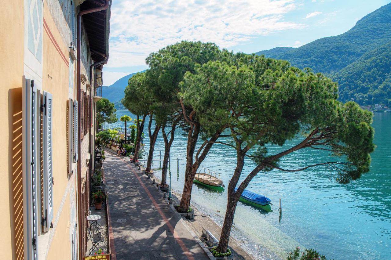 Il Balcone Sul Lago By Quokka 360 - Historic Lakeside Flat In Morcote Exterior foto
