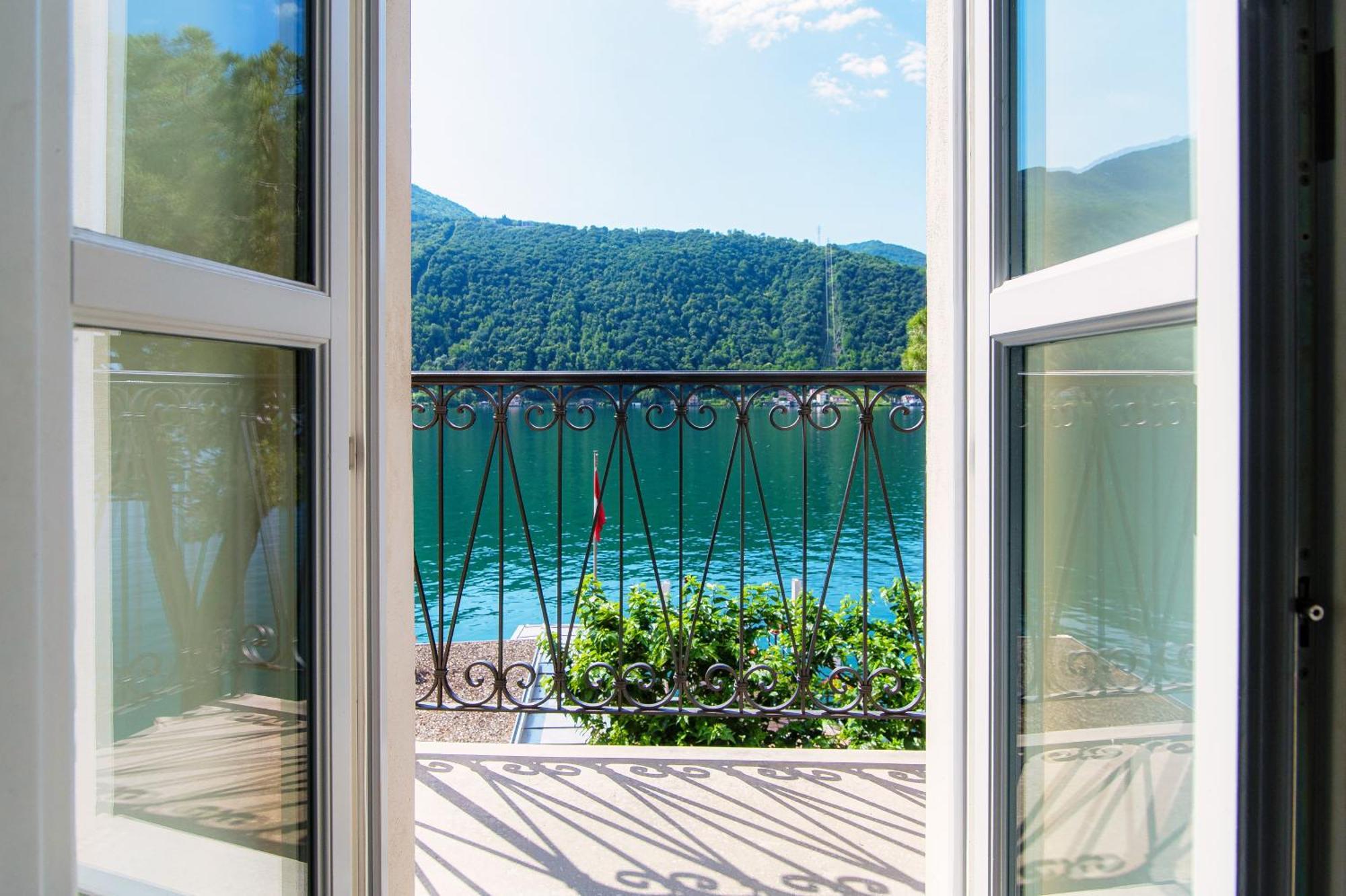 Il Balcone Sul Lago By Quokka 360 - Historic Lakeside Flat In Morcote Exterior foto